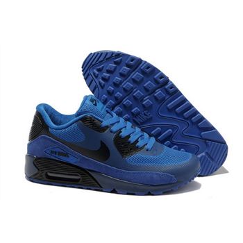 Nike Air Max 90 Hyperfuse Men Blue Black Running Shoes Netherlands